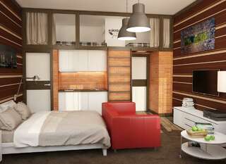 Гостиница KoikaGO Hostel Калининград Семейный номер с кухней Манхэттен-8